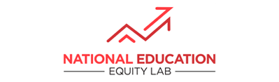 Logo of National Education Equity Lab with a red upward arrow and the text "National Education Equity Lab" below it.